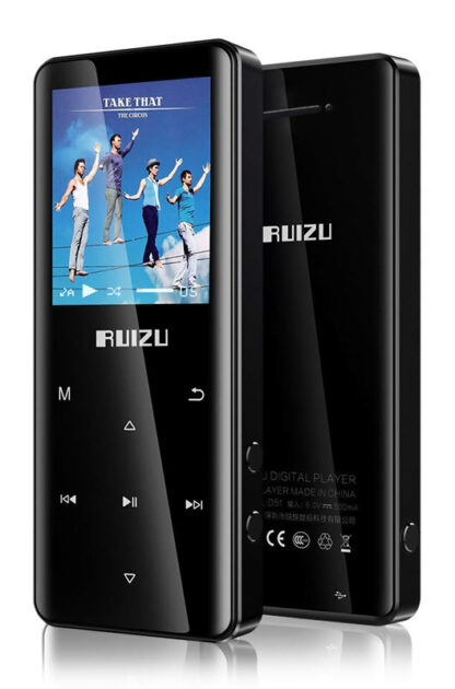 RUIZU MP3 player D51 με ηχείο, 1.8", 8GB, BT, ελληνικό μενού, μαύρο