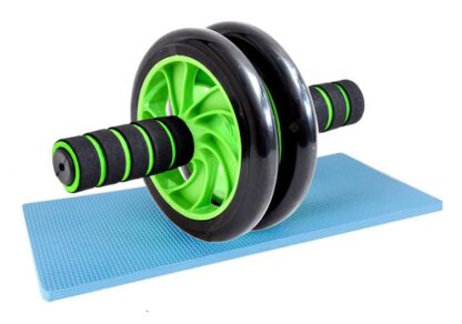 Ρόδα κοιλιακών AB Wheel GYM-0001, μαύρο-πράσινο