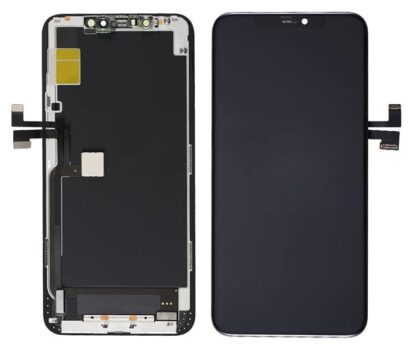 TW INCELL LCD για iPhone 11 Pro Max, camera-sensor ring, earmesh, μαύρη