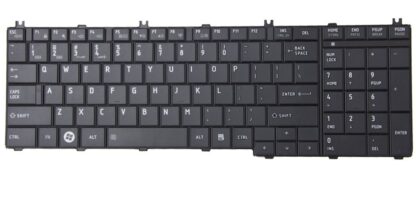 Πληκτρολόγιο για Toshiba Satellite Pro C650/C660/L650/L670, US, μαύρο