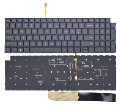 Πληκτρολόγιο για Dell Inspiron 3511/5510/7510 KEY-103 με backlit, μαύρο