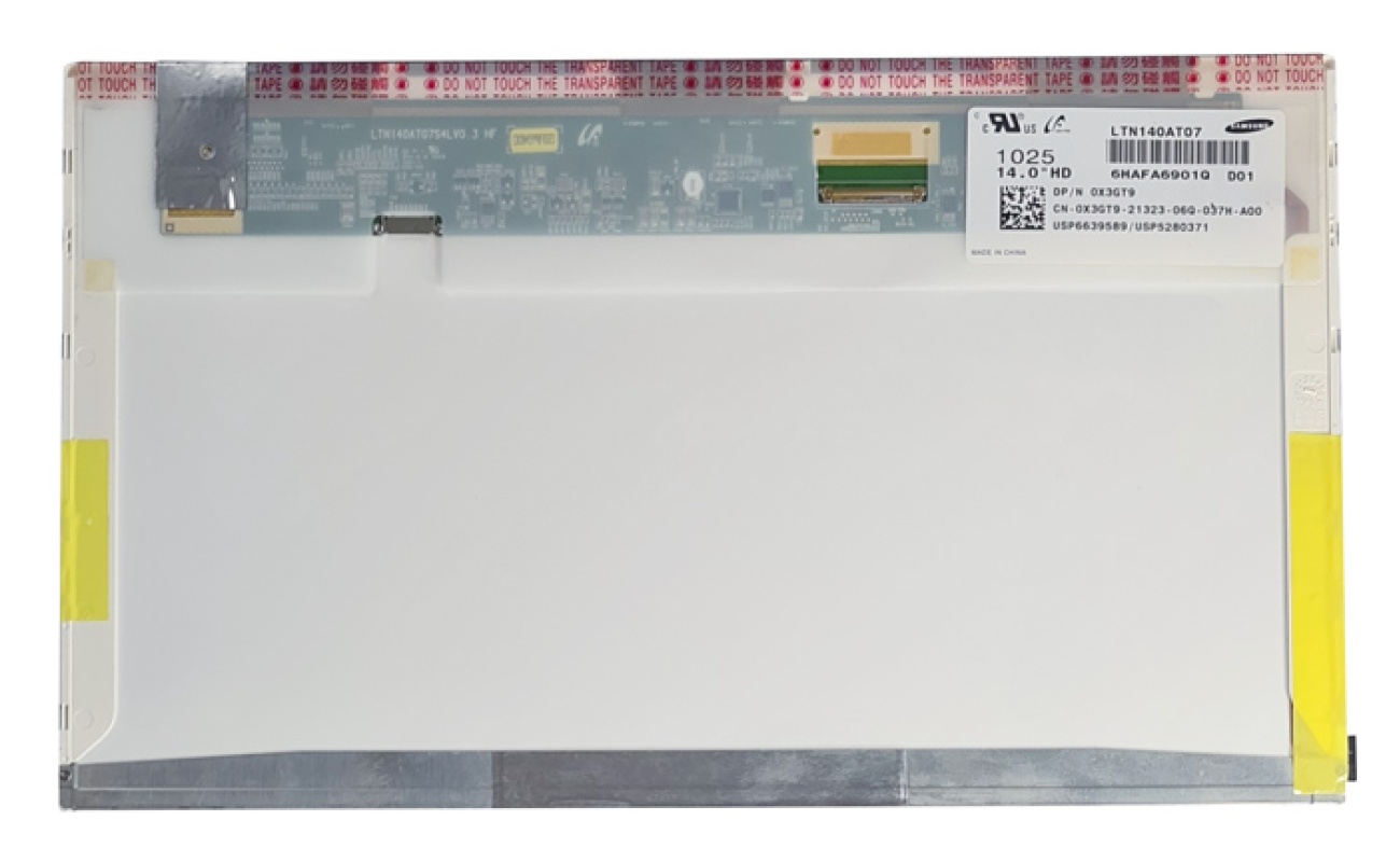SAMSUNG οθόνη LTN140AT07 14" HD, matte, 40 pin αριστερά