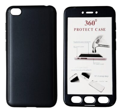 POWERTECH Θήκη Body 360° με Tempered Glass για Xiaomi Redmi Go, μαύρη