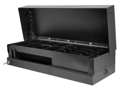 Used συρτάρι ταμειακής P2-DRAWER τύπου flip-top, αποσπώμενο, μεταλλικό