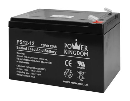 POWER KINGDOM μπαταρία μολύβδου PS12-12, 12Volt 12Ah