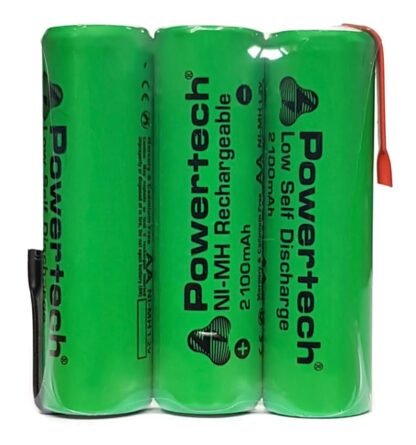 POWERTECH επαναφορτιζόμενη μπαταρία PT-793 2100mAh, AΑ HR6, 3τμχ