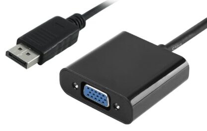 POWERTECH αντάπτορας DisplayPort σε VGA PTH-028, 1920x1200p, μαύρο