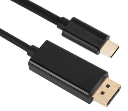 POWERTECH καλώδιο USB-C σε DisplayPort PTH-071, 4K/60Hz, 2m, μαύρο