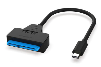 POWERTECH καλώδιο USB-C σε SATA PTH-083, 6Gbps, 2.5" & 3.5" HDD, μαύρο