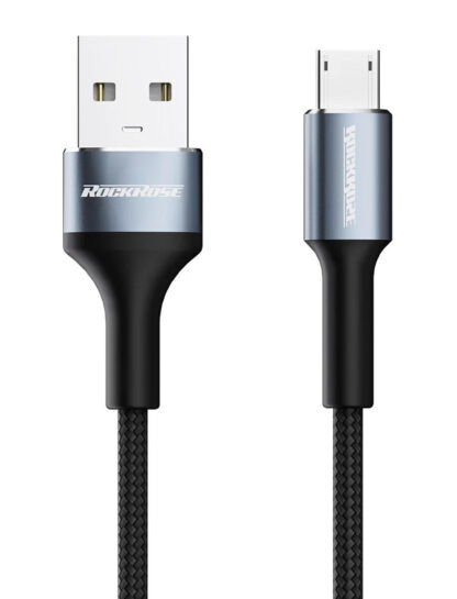 ROCKROSE καλώδιο USB σε Micro USB Aspire AM, 2.4A, 1m, μαύρο