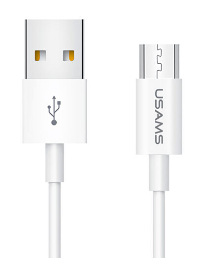 USAMS καλώδιο Micro USB σε USB US-SJ284, 2A, 1m, λευκό