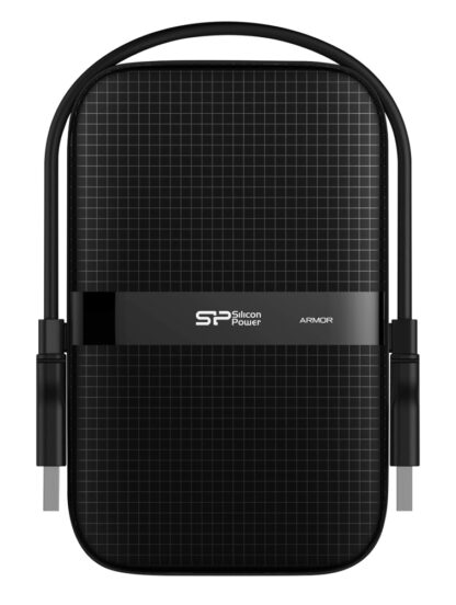 SILICON POWER εξωτερικός HDD Armor A60, 1TB, USB 3.2, μαύρος