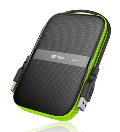 SILICON POWER εξωτερικός HDD Armor A60, 1TB, USB 3.1, πράσινος