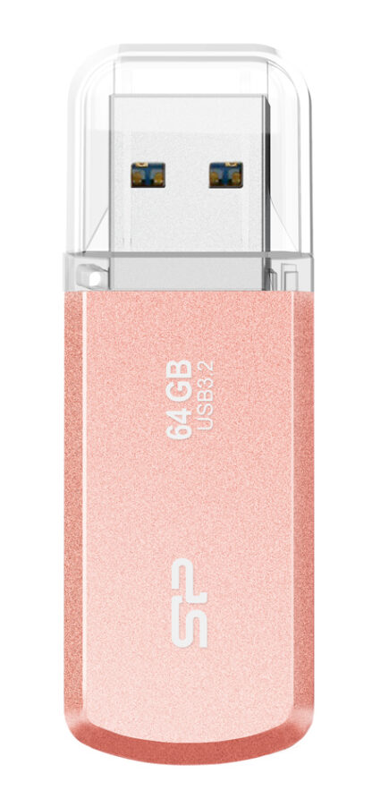 SILICON POWER USB Flash Drive Helios 202, 64GB, USB 3.2, ροζ χρυσό