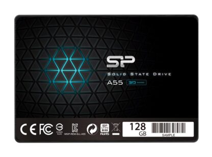 SILICON POWER SSD A55 128GB, 2.5", SATA III, 550-420MB/s 7mm, TLC