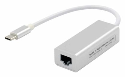 Αντάπτορας USB Type-C σε RJ45 ST735, 1000Mbps, RTL8153, ασημί