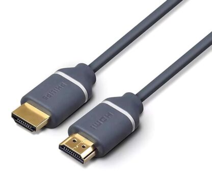 PHILIPS καλώδιο HDMI 2.0 SWV5650G, 4K 3D, copper, γκρι, 5m