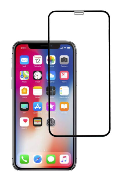 POWERTECH Tempered Glass 5D, Full Glue, για iPhone XR, μαύρο