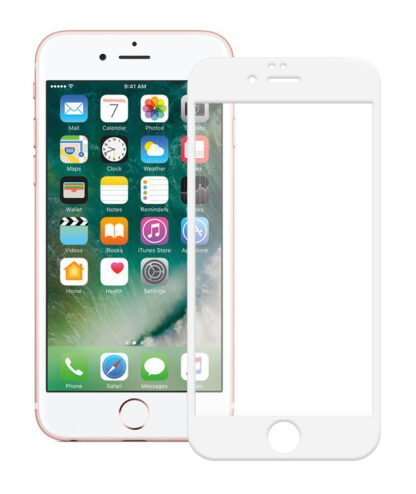 POWERTECH Tempered Glass 5D Full Glue για iPhone 6, White