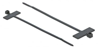 POWERTECH δεματικά καλωδίων TIES-033 με ετικέτα, 100x2.5mm, μαύρα, 25τμχ