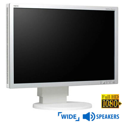 Used (A-) Monitor EA241W TFT/Nec/24”/1920x1200/Wide/White/w/Speakers/Grade A-/D-SUB & DVI-D & DP & U