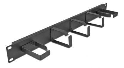 DELOCK cable management 66848 για rack 19"/1U, 5x γάντζοι, μαύρο