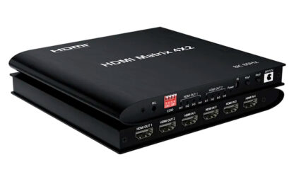 HDMI matrix switch CAB-H155, 4-in σε 2-out, 8K/60Hz, HDR/HDCP, μαύρο