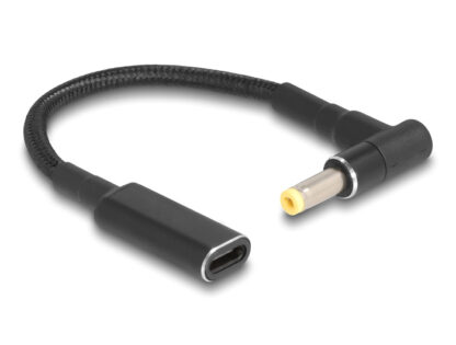 POWERTECH καλώδιο τροφοδοσίας CAB-UC073, USB-C σε HP 4.8x1.7mm, μαύρο