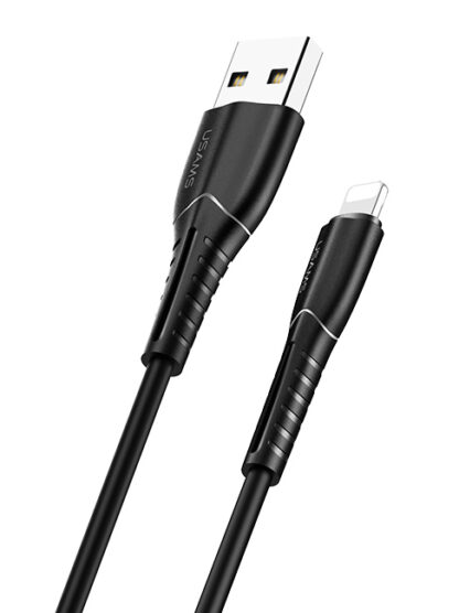 USAMS καλώδιο Lightning σε USB US-SJ364, 2A, 1m, μαύρο