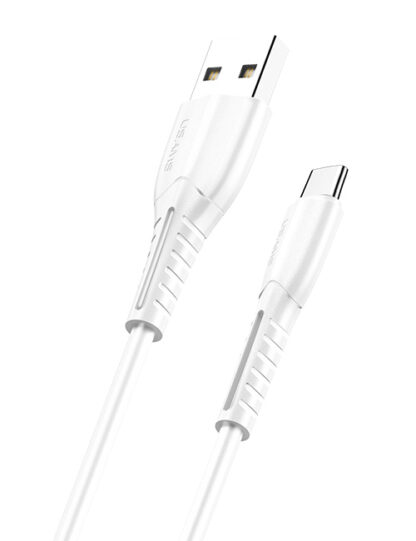 USAMS καλώδιο USB-C σε USB US-SJ366, 2A, 1m, λευκό