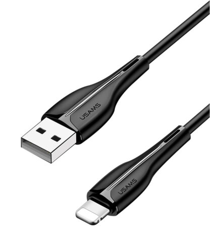 USAMS καλώδιο Lightning σε USB US-SJ371, 2A, 1m, μαύρο