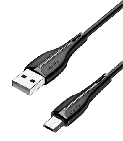 USAMS καλώδιο Micro USB σε USB US-SJ373, 2A, 1m, μαύρο