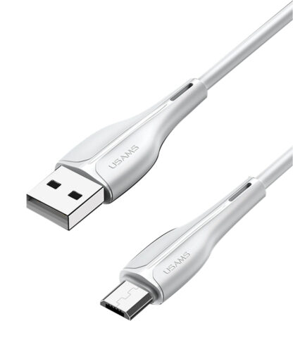 USAMS καλώδιο Micro USB σε USB US-SJ373, 2A, 1m, λευκό