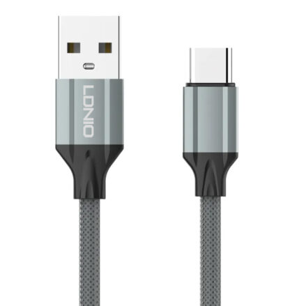 LDNIO καλώδιο USB-C σε USB LS441, 2.4A, 1m, γκρι