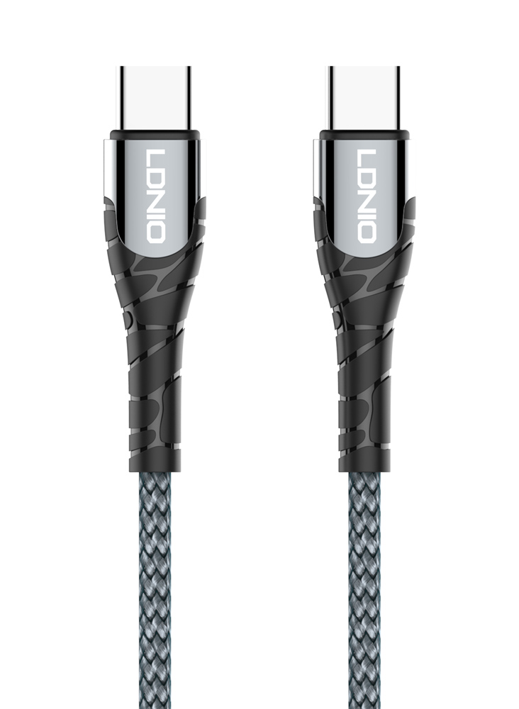 6933138690826 LDNIO καλώδιο USB-C σε USB-C LC101, 65W PD, 1m, γκρι