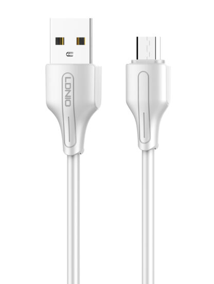 LDNIO καλώδιο Micro USB σε USB LS540, 2.4A, 20cm, λευκό