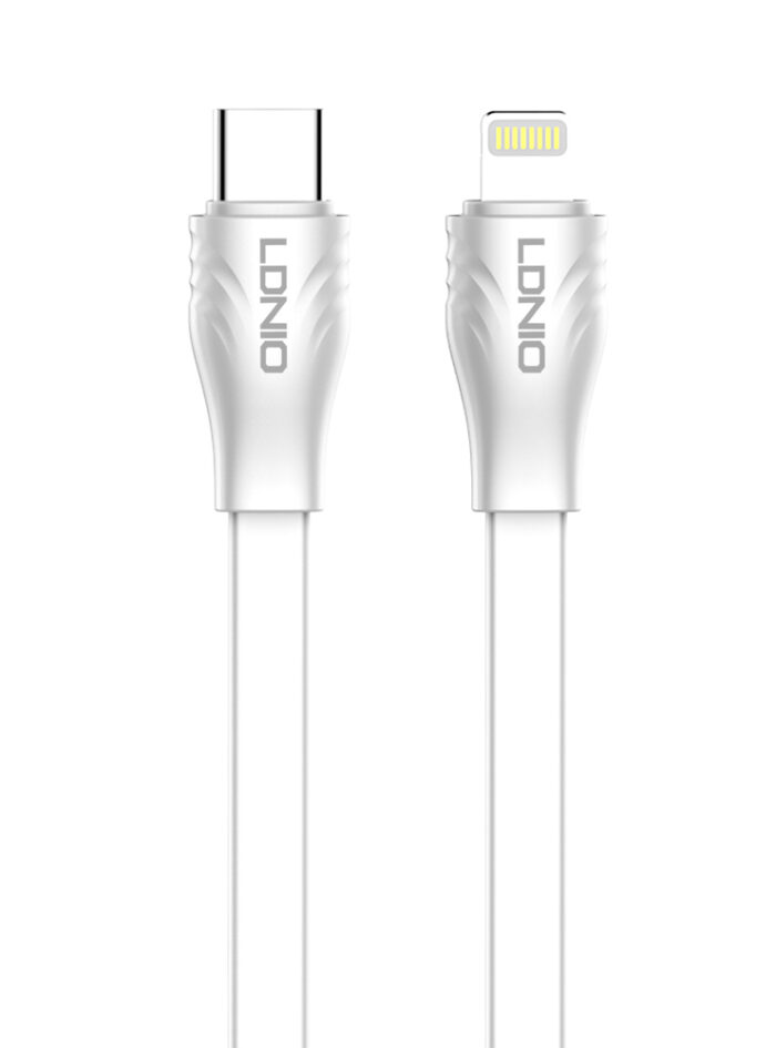 LDNIO καλώδιο Lightning σε USB-C LC131I, 30W PD, 1m, λευκό