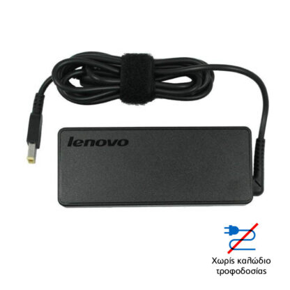 Used Original Lenovo Power Adapter 2-pin C7 90W 20V/4.5A Square TIP (χωρίς καλώδιο τροφοδοσίας)