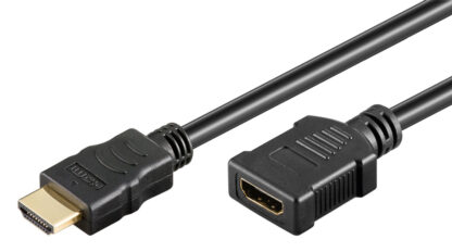 GOOBAY καλώδιο προέκτασης HDMI 61309, Ethernet, 4K, 18Gbit/s, 2m, μαύρο