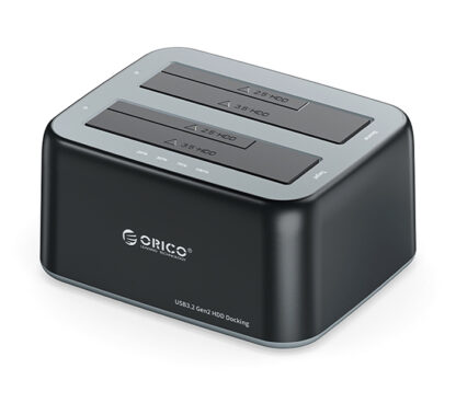 ORICO docking station 6829C3, 2x 2.5/3.5" HDD/SSD, 10Gbps, μαύρο