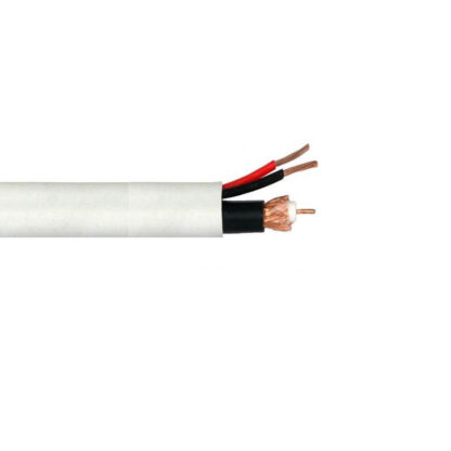 Κάμερα Cable 100M/Roll Cctv Mini RG59/2x 2.50mm2, 75 ohm, White, 100m