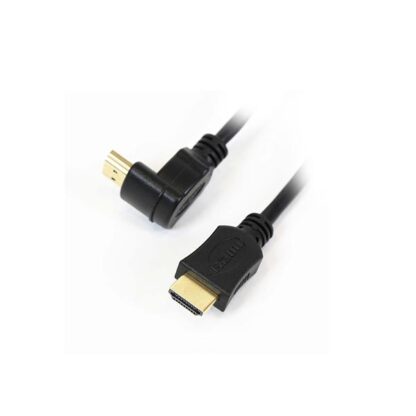 Καλώδιο Hdmi Μ/Μ 5m 1.4V γωνία Gold OMEGA Blister packing