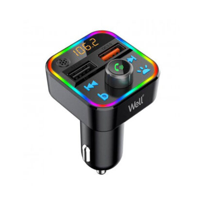 Well Car Mp3 Fm Transmitter με λειτουργία Hands-Free FMTRANS-BT-ESPRIT-WL