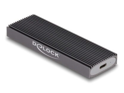 DELOCK θήκη για M.2 NVMe PCIe/SATA SSD 42019, tool free, 10Gbps, μαύρη