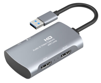 CABLETIME HDMI audio and video capture card with Loop HAVC, 4K