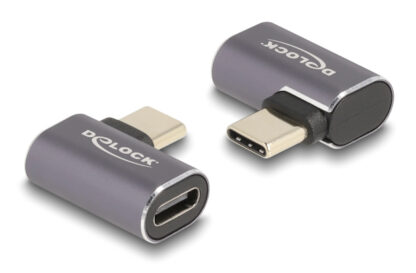 DELOCK αντάπτορας USB-C 60047, αρσενικό σε θηλυκό, 100W, 40Gbps, γκρι