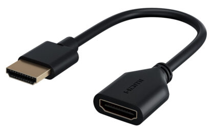 GOOBAY αντάπτορας HDMI 64824, εύκαμπτος, 4K, 18Gbit/s, μαύρος