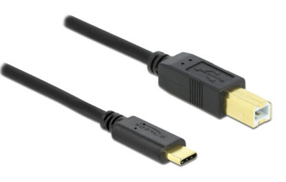 DELOCK καλώδιο USB-C σε USB Type B 83601, 1m, μαύρο