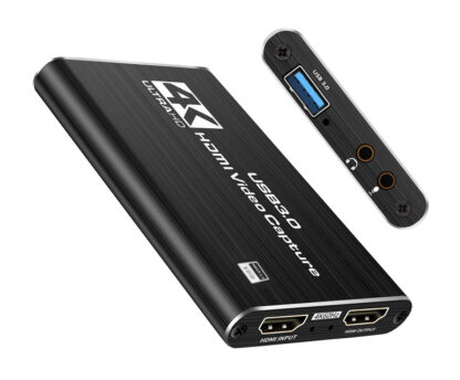 POWERTECH HDMI video capture CAB-H164, USB 3.0, 4K/60Hz, μαύρο