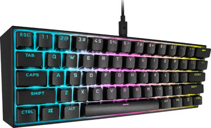 Corsair K65 RGB Mini Gaming Μηχανικό Πληκτρολόγιο 60% Εκθεσιακό με Cherry MX Speed διακόπτες και RGB φωτισμό Grade A